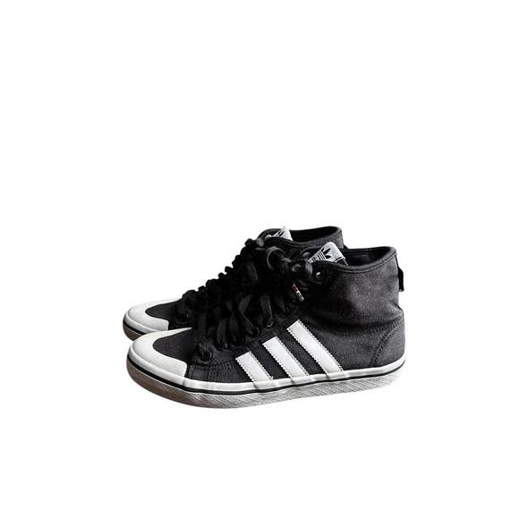 Adidas High-Top Skate Shoes - Classic Black & White - Picture 2 of 9